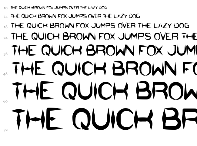 The Dark Knight font waterfall